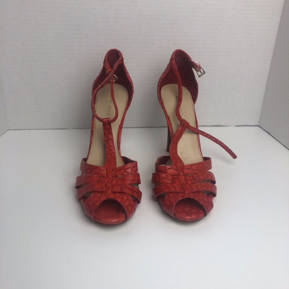 Nine West Orange Sandals | Size 8.5